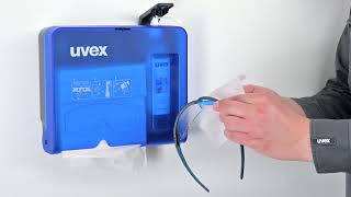 So funktioniert die uvex Brillenreinigungsstation // This is how the uvex cleani