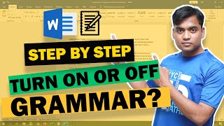 How To Turn On or Off Grammar Check in Word - PROOFING FEATURES