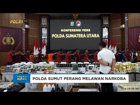 POLDA SUMUT SITA 1,6 TON NARKOBA SEPANJANG SEMESTER I 2025