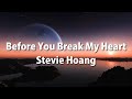 Stevie Hoang - Before You Break My Heart (Lyrics)