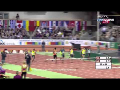 Düsseldorf Meeting 2015 - Konstantin Shabanov 7.71 - Men's 60 Metres hurdles Semi Final 1