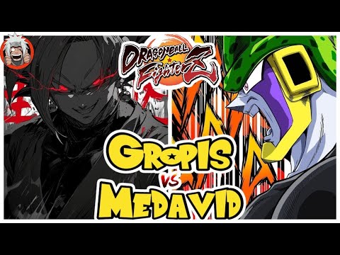 DBFZ Gropis vs MeDavid  (A21, Zamasu, Cell) vs (VegetaSS, A21, Black) 1.42