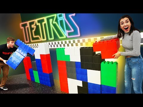 GIANT Tetris IRL Challenge! Video