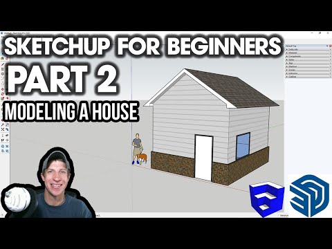 Getting Started with SketchUp in 2021 Part 2 - MODELING A HOUSE! Desktop Version Beginner Tutorial!