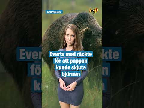 14-årige Evert räddade sin pappa i björnattack