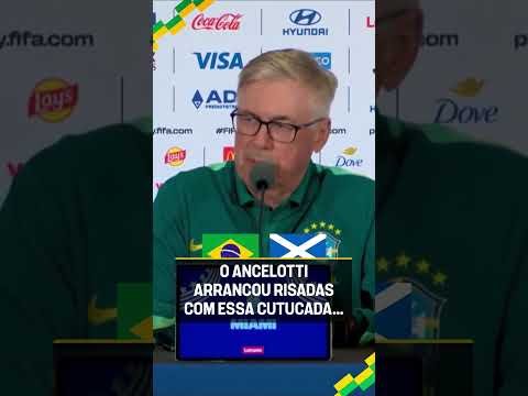 O ANCELOTTI NÃO GOSTOU DO ATRASO DA SELEÇÃO… 😂 #shorts