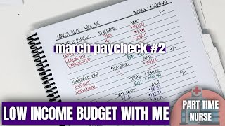 NEW JOB, NEW PAYCHECK: MARCH PAYCHECK2 - Paycheck to Paycheck Budget - REAL NUMBERS | KeAmber Vaughn