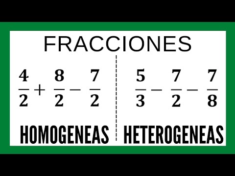 Suma y resta de fracciones homogéneas y heterogéneas (SUPER FACIL)