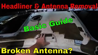 Headliner and Antenna Removal - Genesis Sedan
