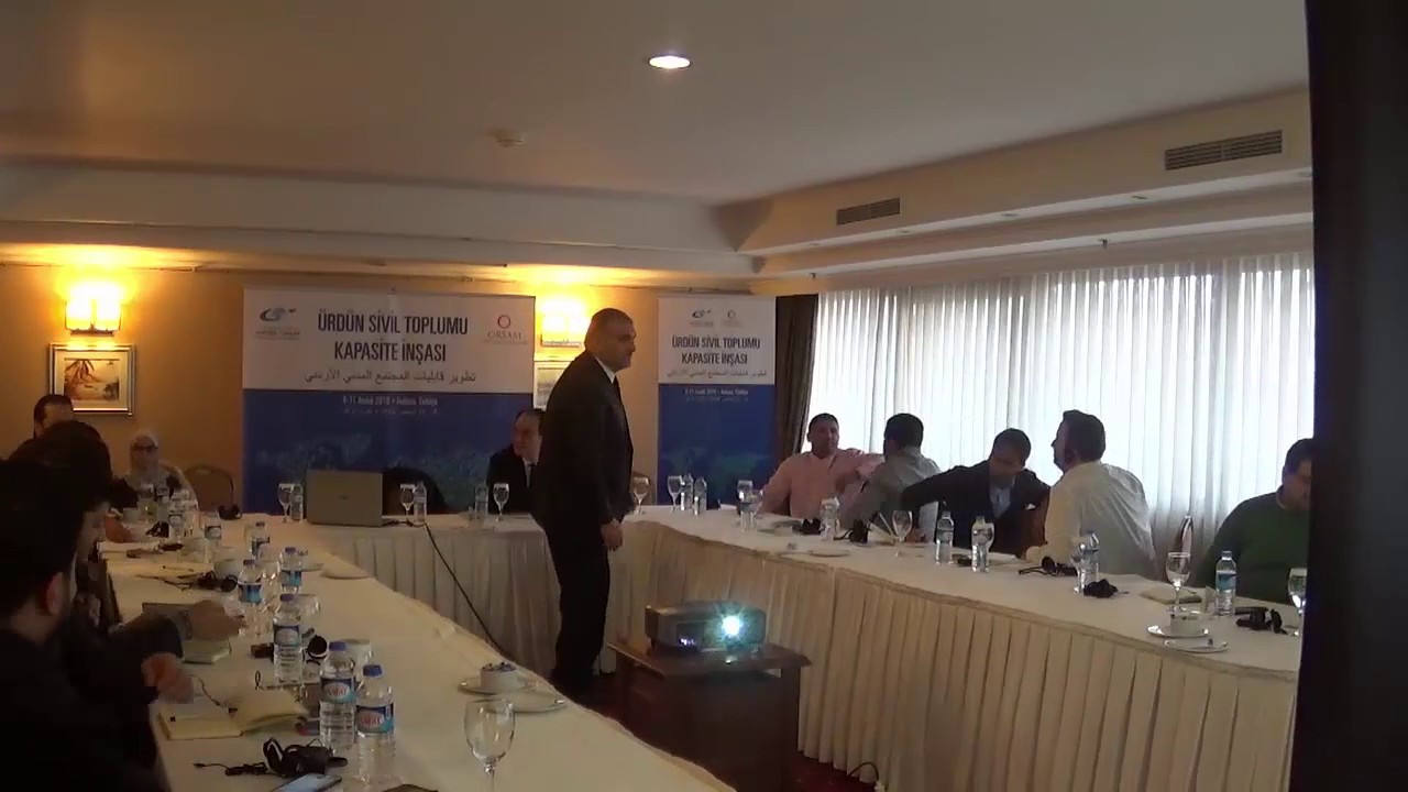 Mehmet Baki Öztürk, Ürdün Sivil Toplumu Kapasite İnşası, 07.12.2016
