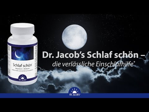 Besser einschlafen mit Melatonin* & 5 Pflanzenextrakten 🌙 | Schlaf schön von Dr. Jacob’s