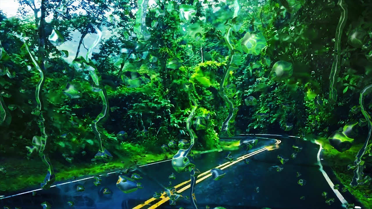 Rain Sounds While Driving | Sleep, Study, Focus | Rainstorm on Car White Noise 10 Hours