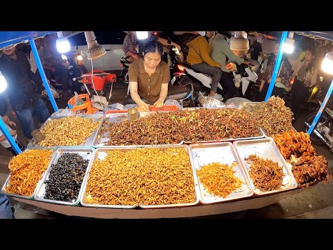 Night Foods at Beyond the Games is Popular in Cambodia | Food Tour Cambodia