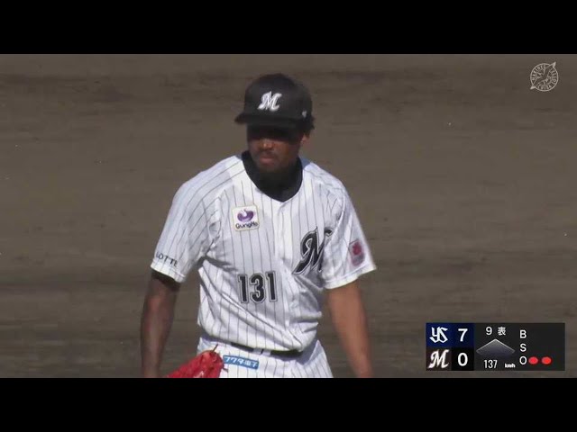 【ファーム】マリーンズ・フェリス インコースにズバッと決めて見逃し三振!!  2023年5月9日 千葉ロッテマリーンズ 対 東京ヤクルトスワローズ