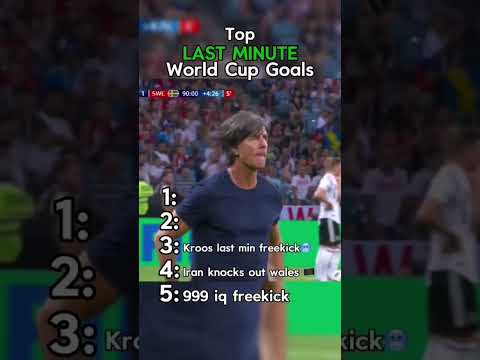 Top last minute world cup football goals!