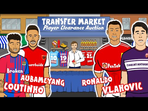 💰Transfer Market!💰 Feat. Coutinho Ronaldo Aubameyang Vlahovic and Fabrizio Romano!