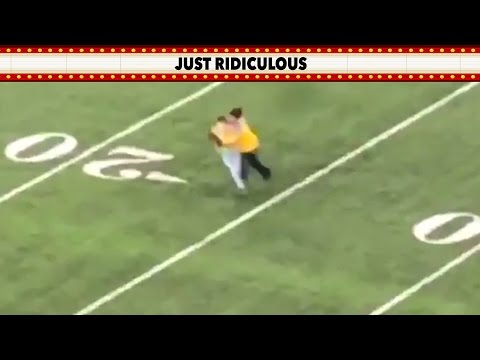 Streakers Get Tackled on MNF | Check out this Just Ridiculous video of a pair of streakers getting