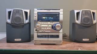 Video thumbnail for AIWA CX-NAJ20 CD-R/RW PLAYBACK CD3 3 WAY BASS REFLEX SPEAKER SYSTEM by THE LUCKY IRISHMAN