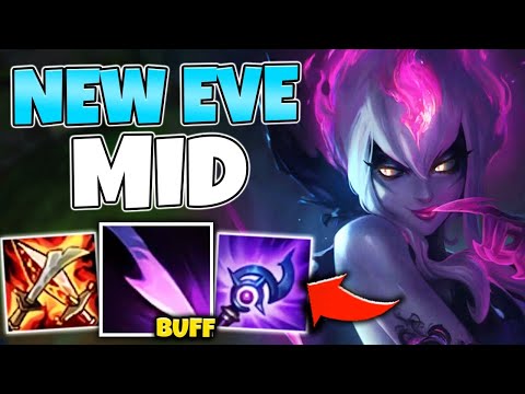 EVELYNN IS A MID LANER NOW?! HER NEW Q IS A WAVE-CLEARING MACHINE! - League of Legends