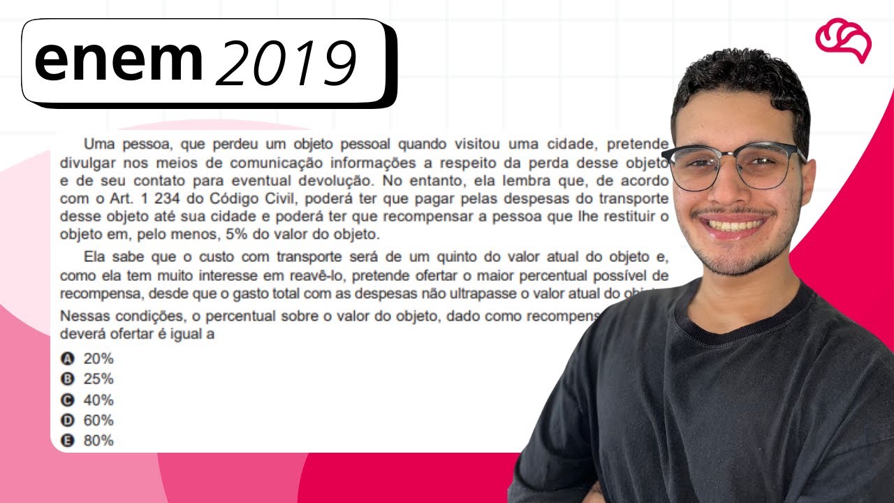 Resolução em Vídeo — Questão 138 ENEM 2019