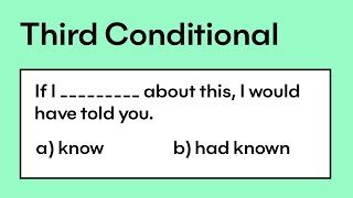 Third Conditional | Grammar quiz