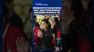 Gantikan Bali Jadi Tuan Rumah Drawing Piala Dunia U-20 2023, Gibran Nyatakan Solo Siap
