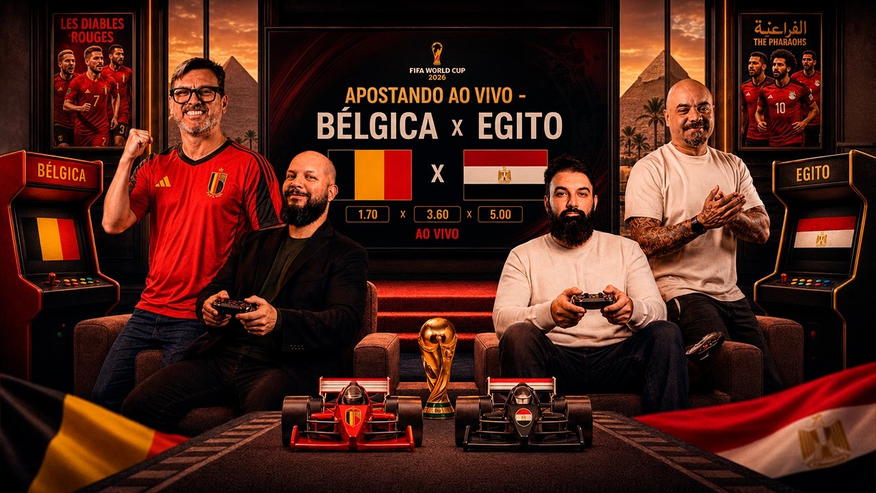 AO VIVO | Belgica x Egito – Análise Pré-Jogo e Cenários da Partida - APOSTANDO AO VIVO - 15/06/26