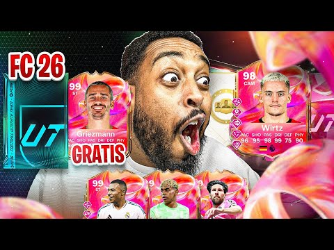 GRATIS PACKS für FC 26 + ALLE BEKOMMEN 99er GRIEZMANN😵PRESEASON ist...🥵FUTTIES BEST OF💕