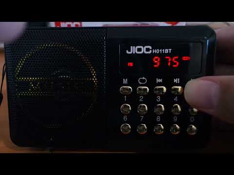 Популярный китайский радиоприемник JIOC H011BT модель 2022 года с блютузом