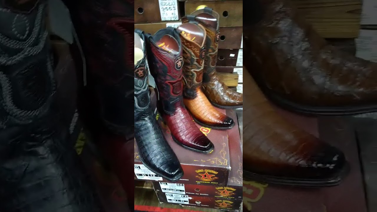 🚨FINAS Y BONITAS BOTAS PARA HOMBRE DE PIEL EXOTICA, COCODRILO, AVESTRUZ, TIBURÓN,PEZ PIRARUCO Y RES
