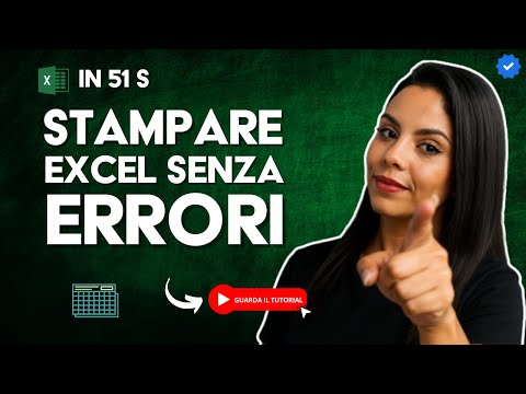 Come Stampare TABELLE e FOGLI di EXCEL senza ERRORI in 51 S