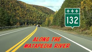 Route 132, along the Matapédia river, Québec