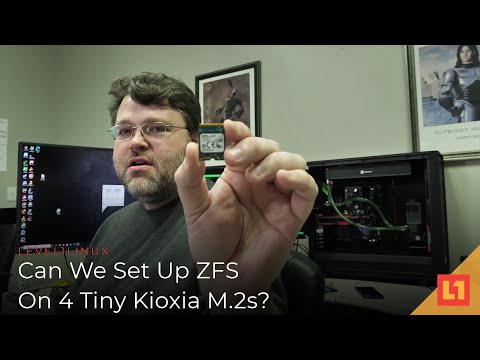 Can We Set Up ZFS On 4 Tiny Kioxia M.2s?