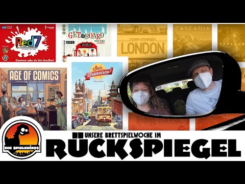 Unsere Brettspielwoche im Rückspiegel #28 Age of Comics / Get on Board / San Francisco / Red7
