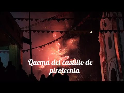 Quema del castillo de pirotecnia, Santa Catarina Palopó 