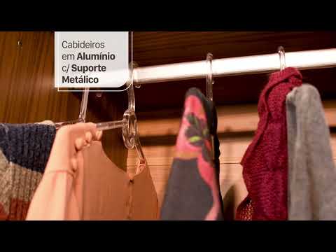 Video thumbnail of Guarda Roupa Casal 6 Portas 100 MDF Guarapari Panan