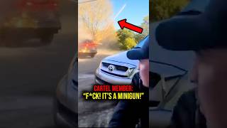 Cartel Gets SHREDDED By MINIGUN 💥#shorts #justice #cartel