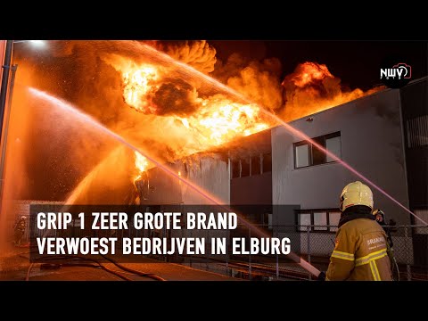 Very large fire destroys several businesses in Elburg