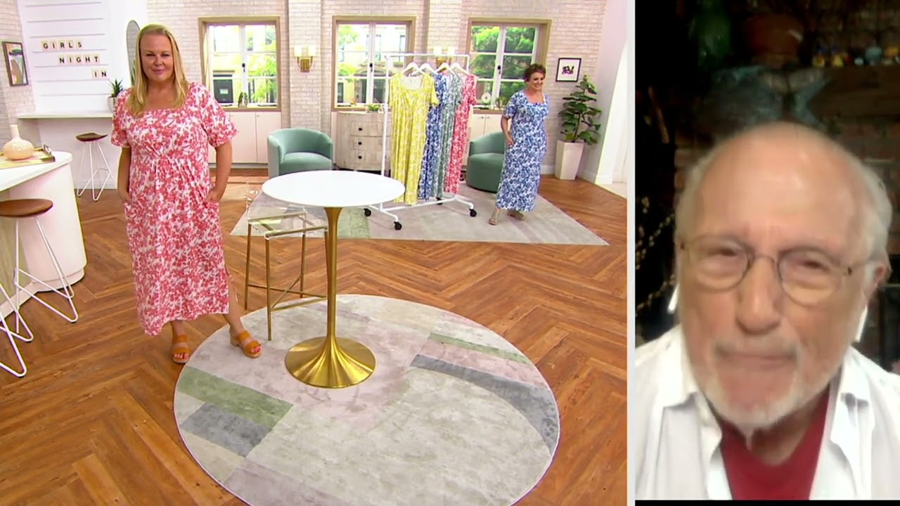 Watch video Stan Herman Printed Knit Jersey Square Neck Maxi Dress on QVC Now Stan Herman Printed Knit Jersey Square Neck Maxi Dress on QVC