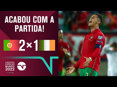 Gols e lances de Portugal x Irlanda