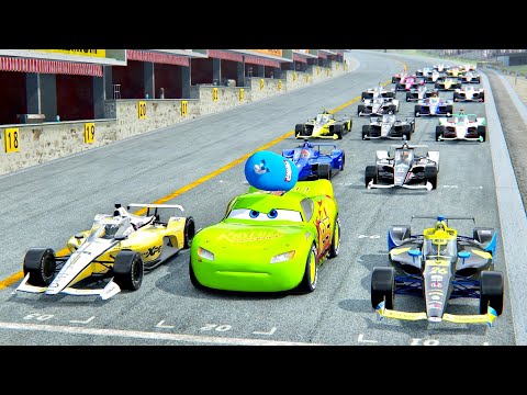 Lightning McQueen NOS Edition vs IndyCar 2021 at Nardo Speed Ring