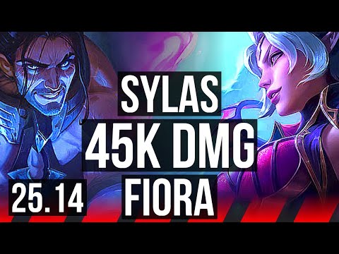 SYLAS vs FIORA (TOP) | 7 solo kills, 45k DMG, Legendary | KR Master | 25.14