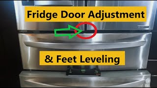 French Doors Adjustment in LG Fridge and DIY leveling