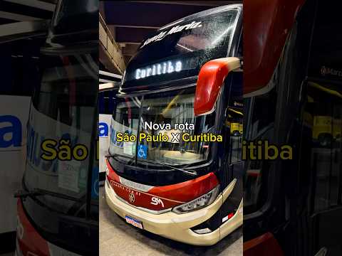 Nova rota saindo do Terminal Tietê em São Paulo para Curitiba 😍 #curitiba #sp  #tiete #viral #trip