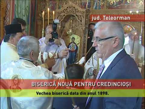 Sfinţire biserica Sârbeni ctitori  familia Lucian şi Elena Zmaranda