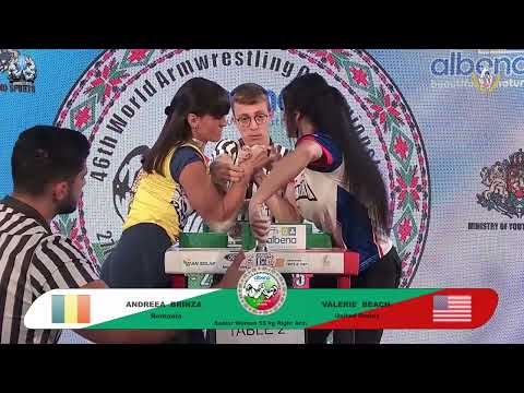 Andreea Brinza vs Beach Valerie | Up to 55 kg | XLVI WORLD ARMWRESTLING CHAMPIONSHIP | 2025