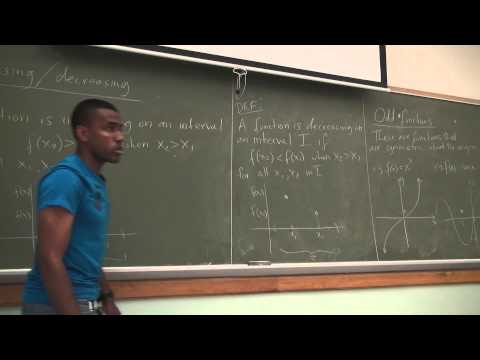 Math 201 Lecture 3 - Functions and their representations continued and some essential functions
