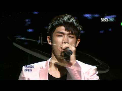 2AM - Can't let you go even if i die (2AM - 죽어도 못보내) @ SBS Inkigayo 인기가요 100124