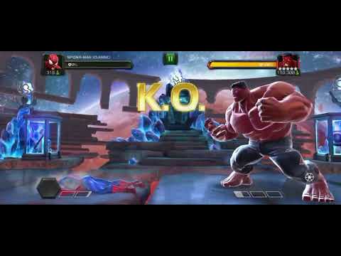1 Star Vs Labyrinth of legends Red Hulk|Mcoc|1.5M Health