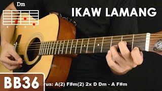 Ikaw Lamang - Silent Sanctuary Guitar Tutorial (cello mute effect, chords, strumming)